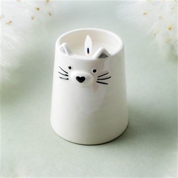 Ceramic Cat Tealight Candle