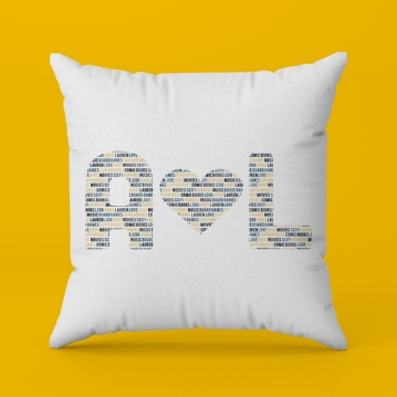 Personalised Couples Letter Cushion