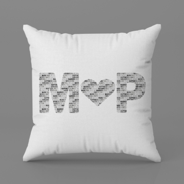 Personalised Couples Letter Cushion