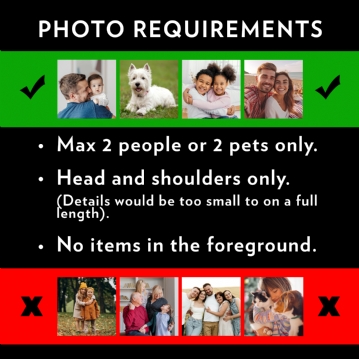 Personalised Engraved Photo Crystal Heart