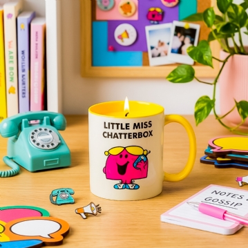 Little Miss Chatterbox Lemon & Raspberry Scented Reusable Mug Candle
