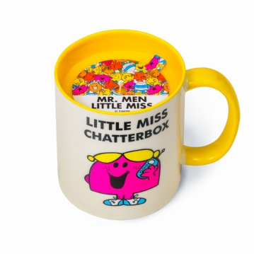 Little Miss Chatterbox Lemon & Raspberry Scented Reusable Mug Candle