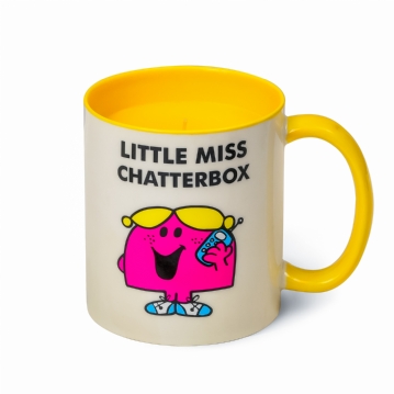 Little Miss Chatterbox Lemon & Raspberry Scented Reusable Mug Candle