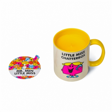 Little Miss Chatterbox Lemon & Raspberry Scented Reusable Mug Candle
