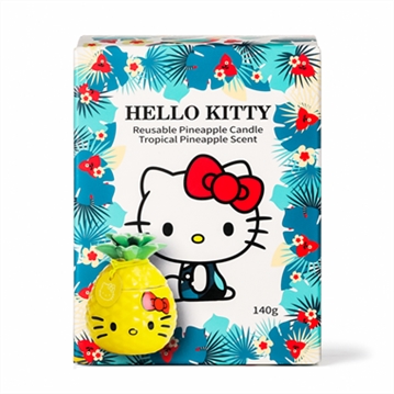Hello Kitty Summer Reusable Plant Pot Scented Candle - Pineapple
