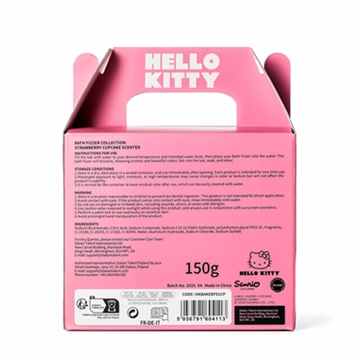 Hello Kitty Bakery - Strawberry Cupcake Scented Bath Fizzer