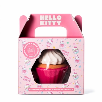 Hello Kitty Bakery - Strawberry Cupcake Scented Bath Fizzer