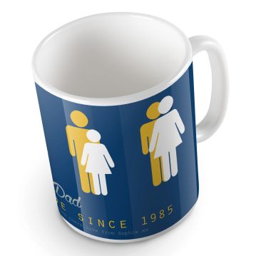 Personalised Dad By My Side Mug