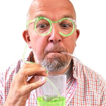 Drinking Straw Glasses, Glow in the Dark