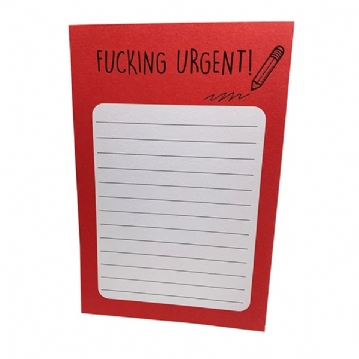 This Is Urgent Swearing Novelty Notepad