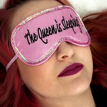 The Queen is Sleeping Eye Mask