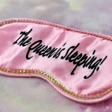 The Queen is Sleeping Eye Mask