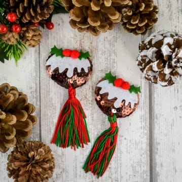 Christmas Pudding Nipple Tassels