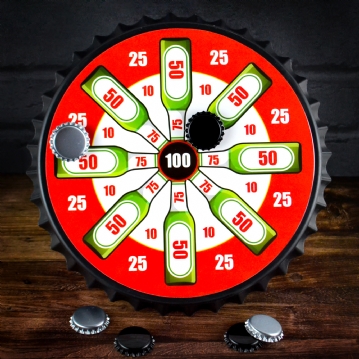 Magnetic Bottle Cap Dartboard