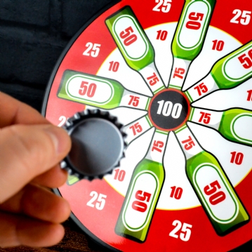 Magnetic Bottle Cap Dartboard