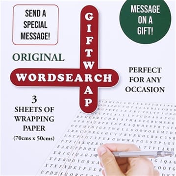 Word Search Gift Wrap (Original)