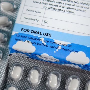 Overthinkydryl - Joke Prescription Mint Sweets