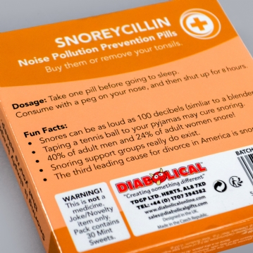 Snoreycillin - Joke Prescription Mint Sweets