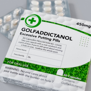 Golfaddictanol - Joke Prescription Mint Sweets