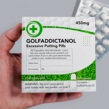 Golfaddictanol - Joke Prescription Mint Sweets