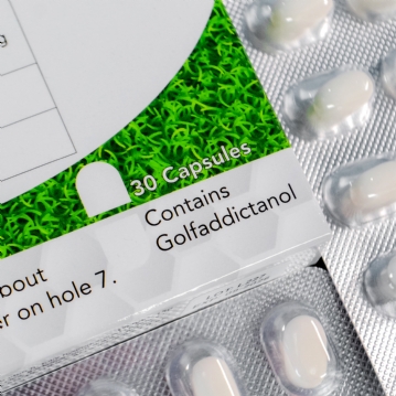 Golfaddictanol - Joke Prescription Mint Sweets