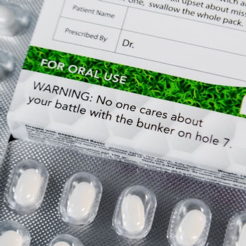 Golfaddictanol - Joke Prescription Mint Sweets