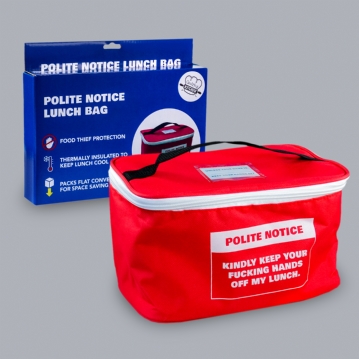 Polite Notice Lunch Bag