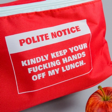 Polite Notice Lunch Bag