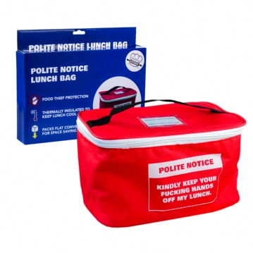 Polite Notice Lunch Bag