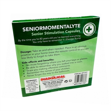 Seniormomentalyte - Joke Pills
