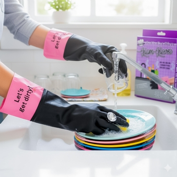 Let's Get Dirty Washing Up Gloves