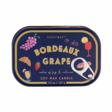 Bordeaux Grape Candle Tin