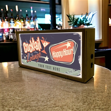 Personalised Bar Light Boxes