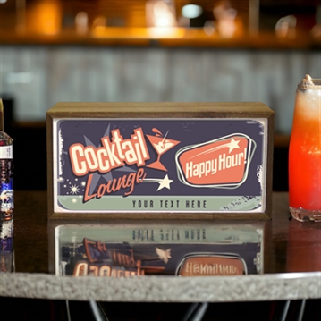 Personalised Bar Light Boxes