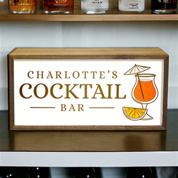Personalised Bar Light Boxes
