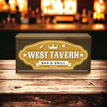 Personalised Bar Light Boxes