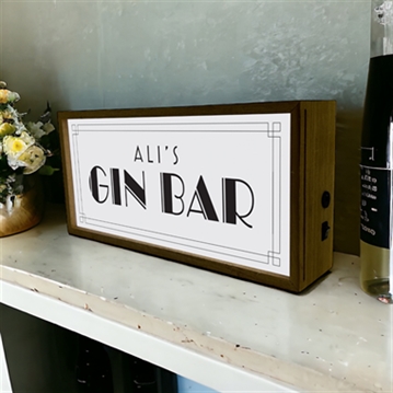 Personalised Bar Light Boxes