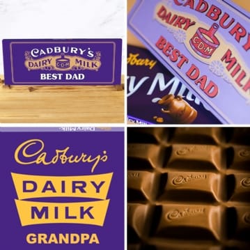 Personalised Cadbury Dairy Milk 850g Retro Bars