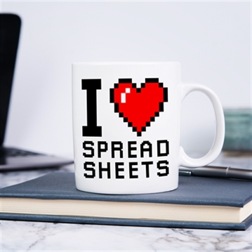 I Love Spreadsheets Mug
