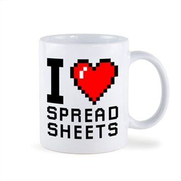 I Love Spreadsheets Mug