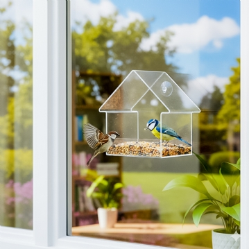 Window Bird Feeder House