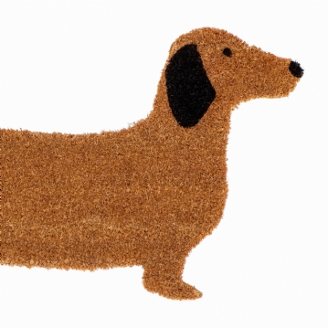  Coir Daschund Shaped Doormat