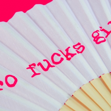 Zero Fucks Given Hand Fan