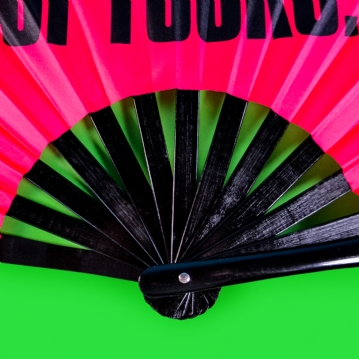 Fresh Out of Fucks Large Hand Fan