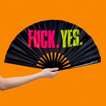 Fuck Yes Large Hand Fan