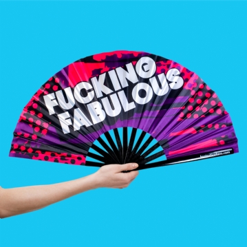 Fucking Fabulous Large Hand Fan