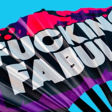 Fucking Fabulous Large Hand Fan