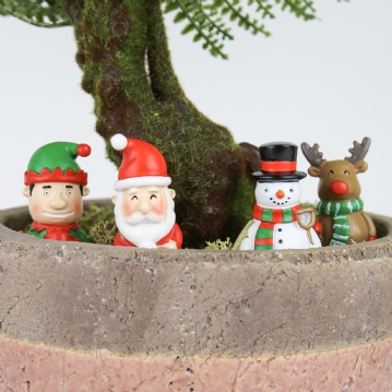 Mini Plant Pot Festive Gnomes
