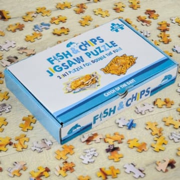Fish & Chips Double Sided Jigsaw Puzzle