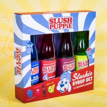 Slush Puppie Syrup 4 Pack with Assorted Flavours